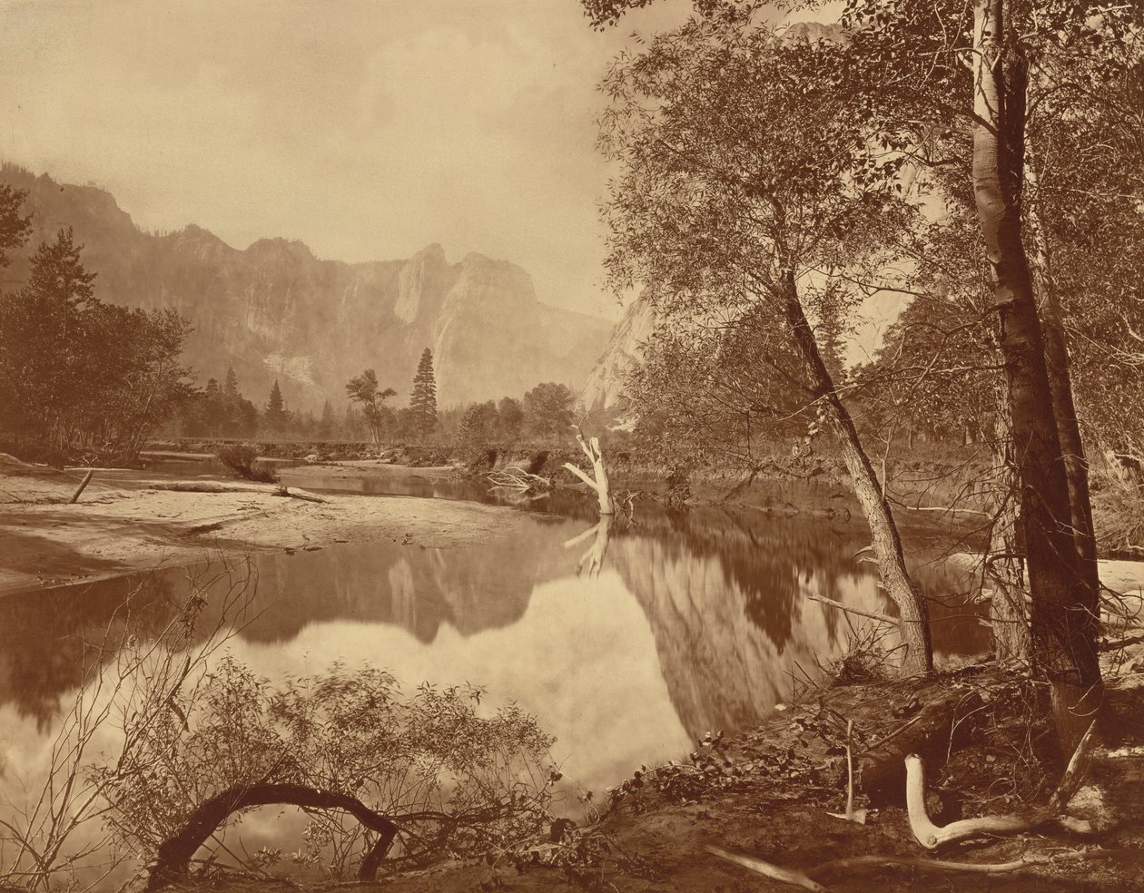 Údolí Yosemite z tábora Mosquito, č. 22 od Eadweard Muybridge