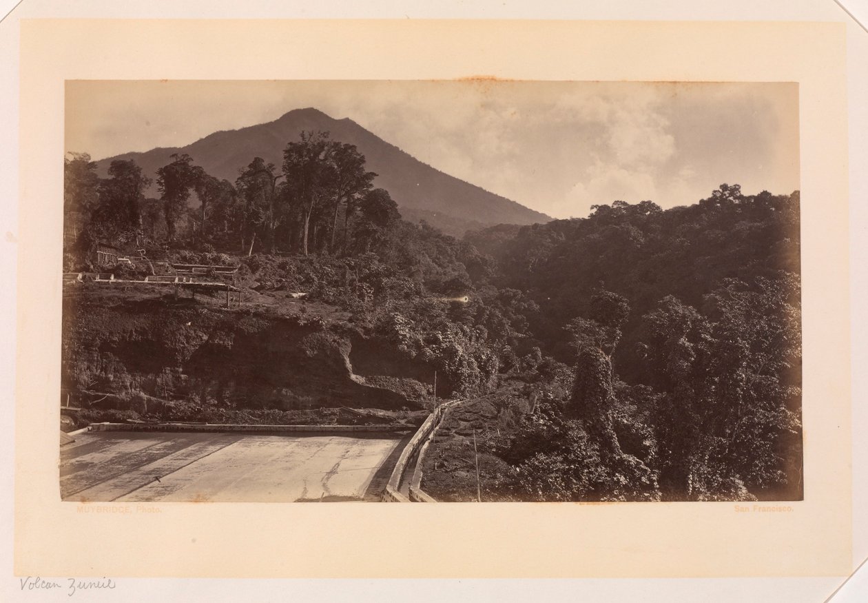 Sopka Zunil, Guatemala od Eadweard Muybridge