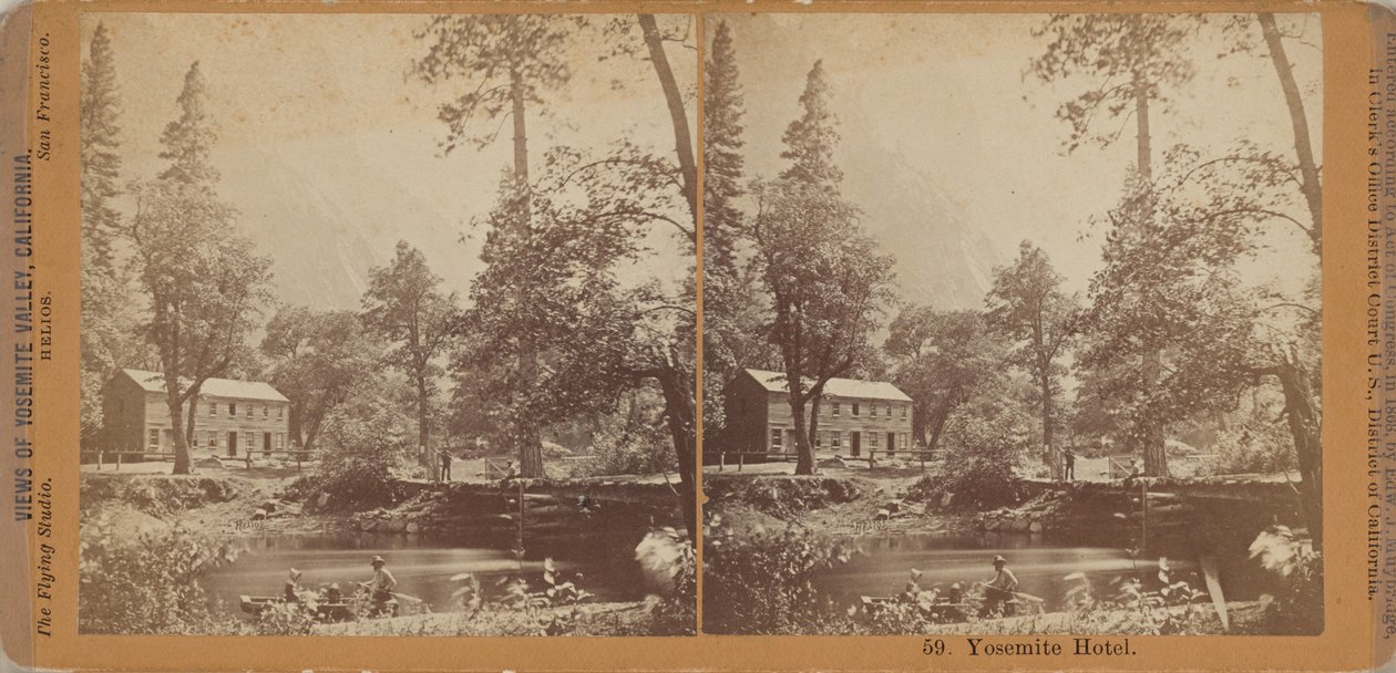 "Hotel Yosemite",1867 (foto) od Eadweard Muybridge