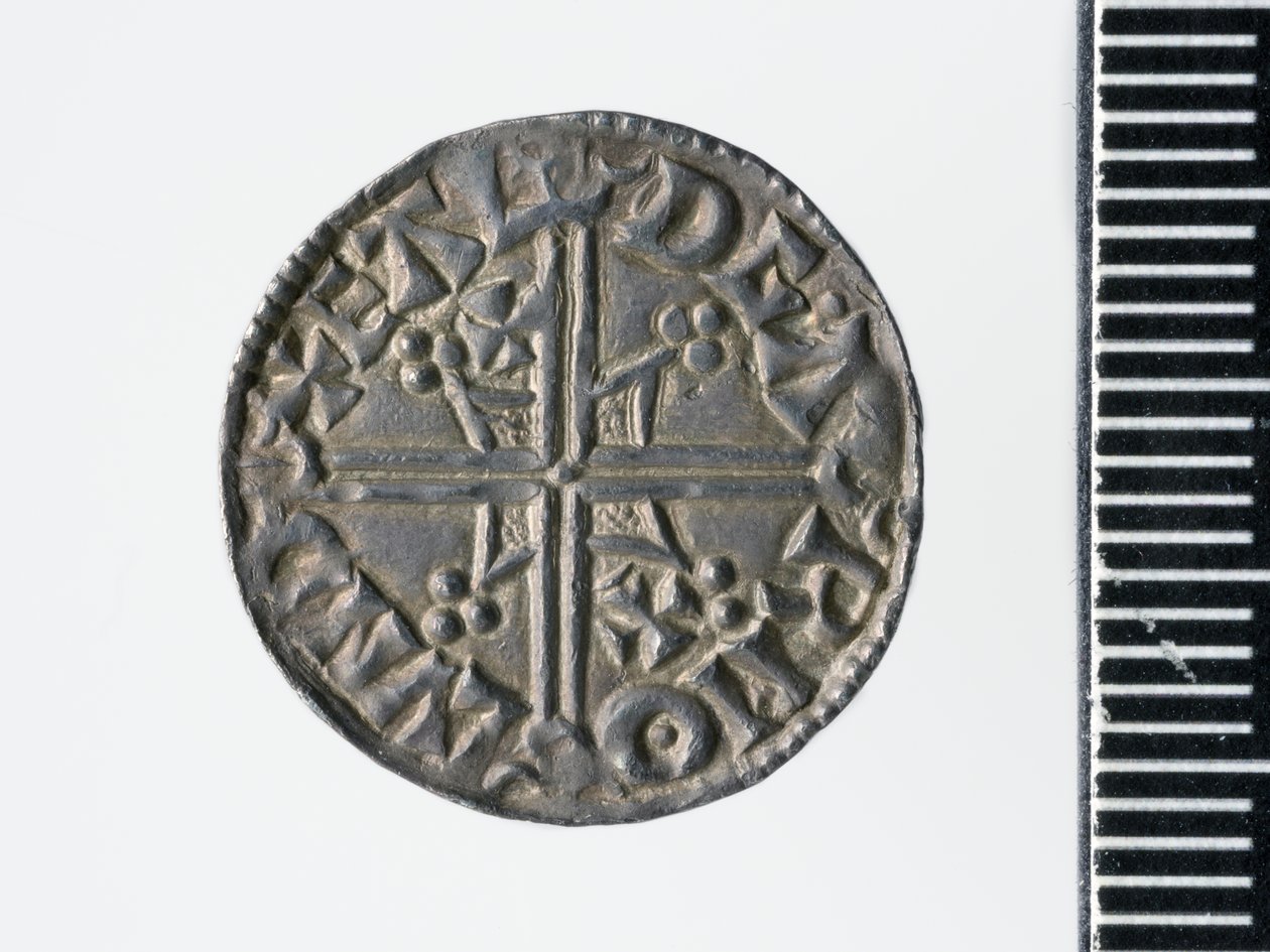 Penny of Æthelred II, londýnská mincovna, 978 (stříbrná) (revers 3706818) od Ealdgar Ealdgar