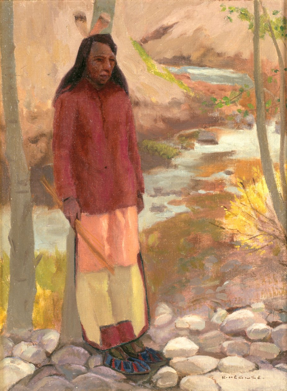 Studie Umatilla Indian, Columbia River, 1897 od Eanger Irving Couse