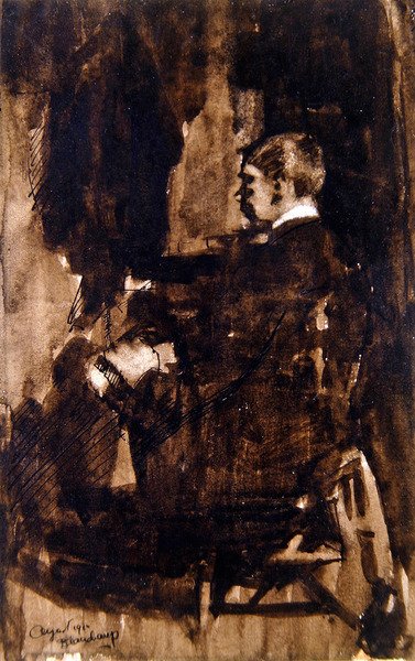 Sedící muž od Earl Beauchamp