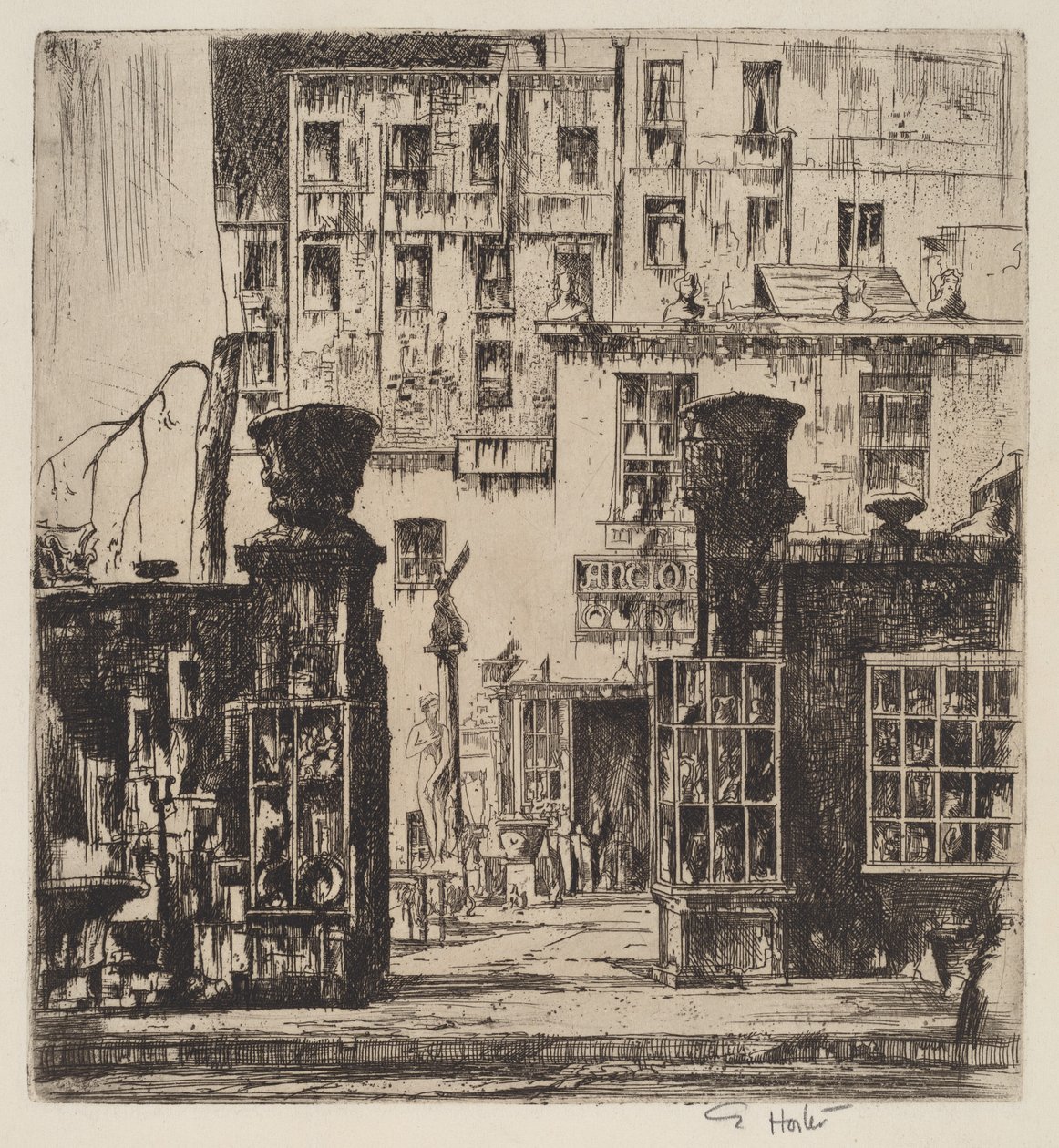 Obchod se starožitnostmi, New York od Earl Horter