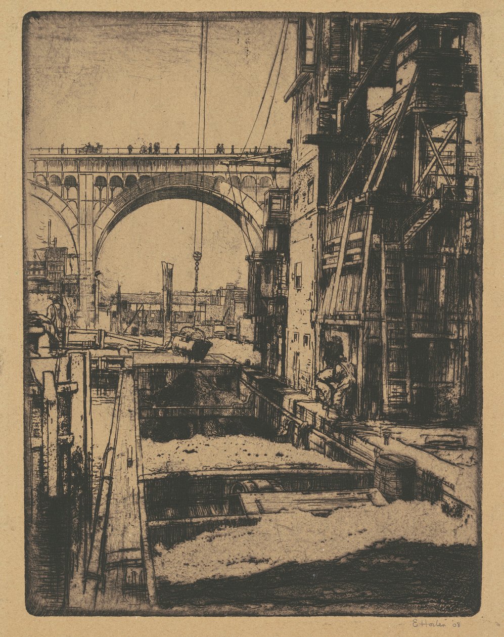 Viadukt, uhelné kapsy od Earl Horter