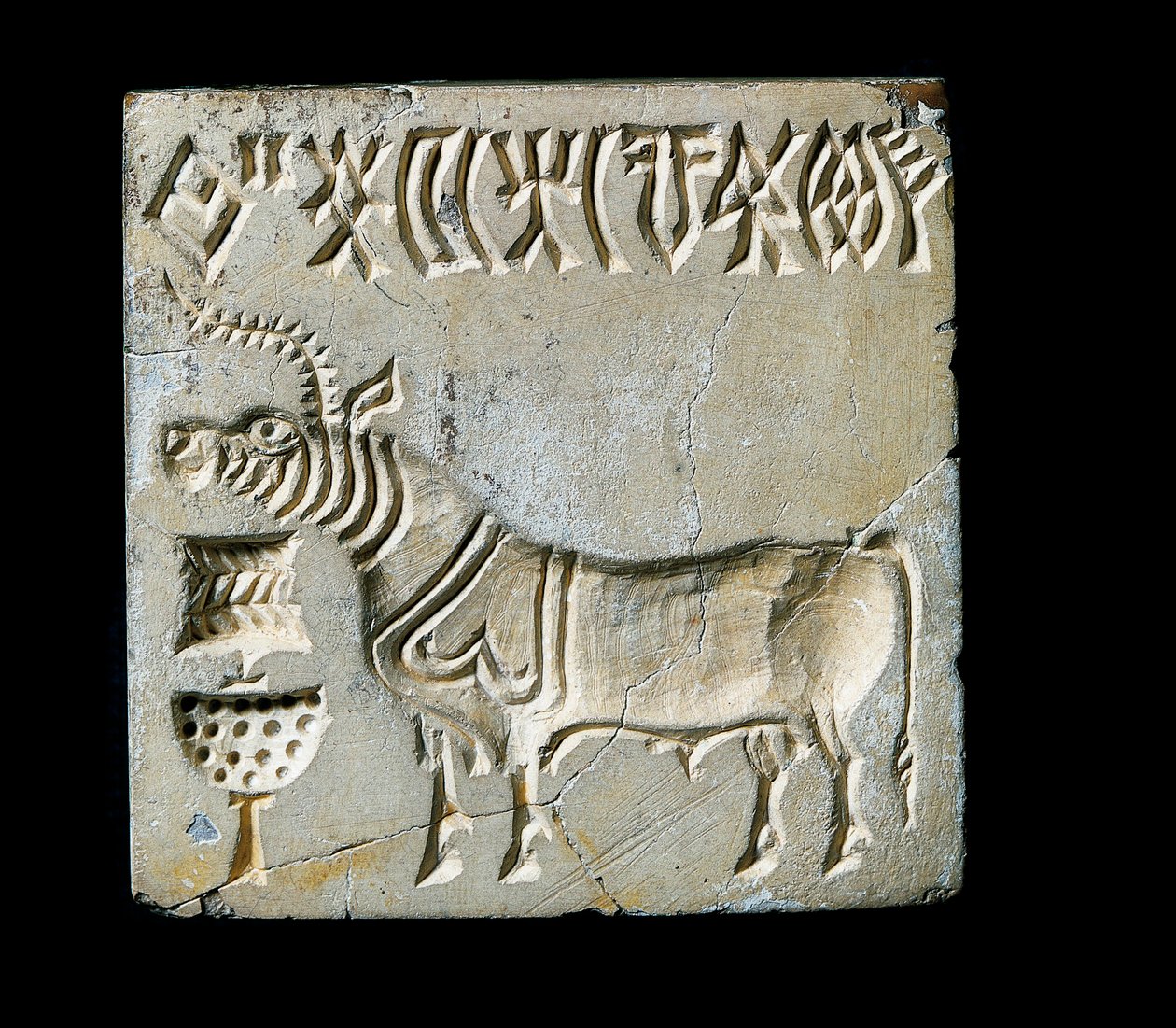 Civilizace údolí Indu: pečeť zvířete. 26.–25. století před naším letopočtem (doba bronzová) od Early Bronze Age