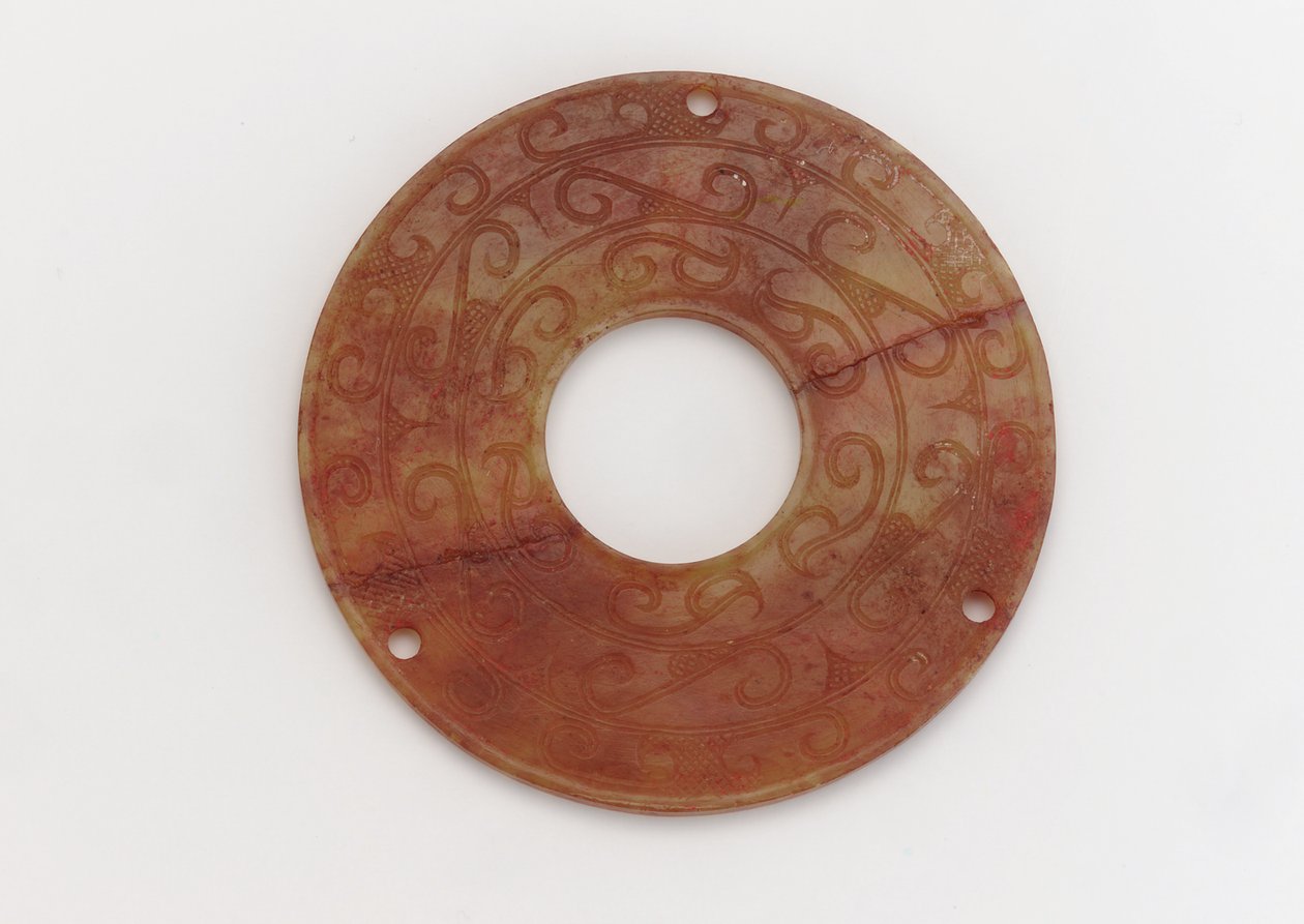 Okrasný kotouč, 4.-3. století před naším letopočtem od Eastern Zhou Dynasty Chinese School