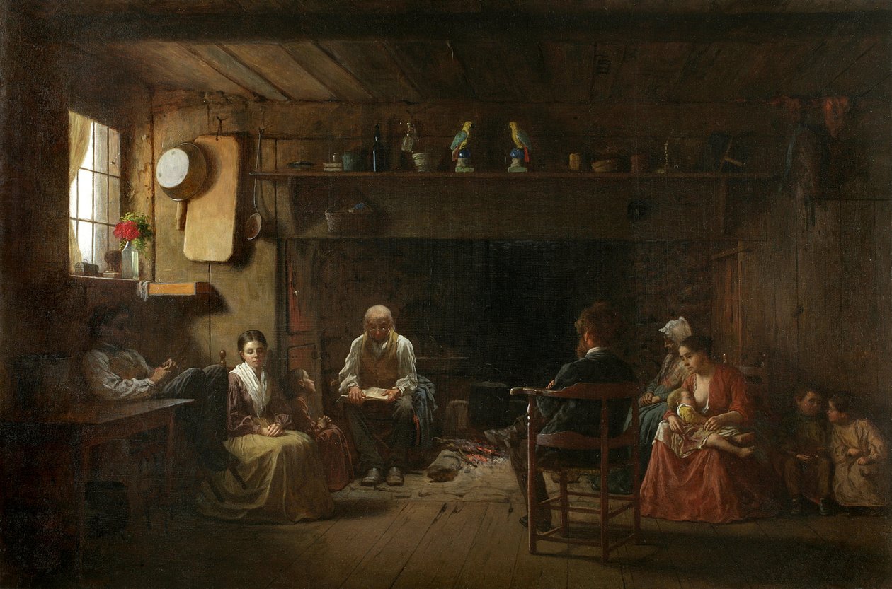 Nedělní ráno, 1866 od Eastman Johnson