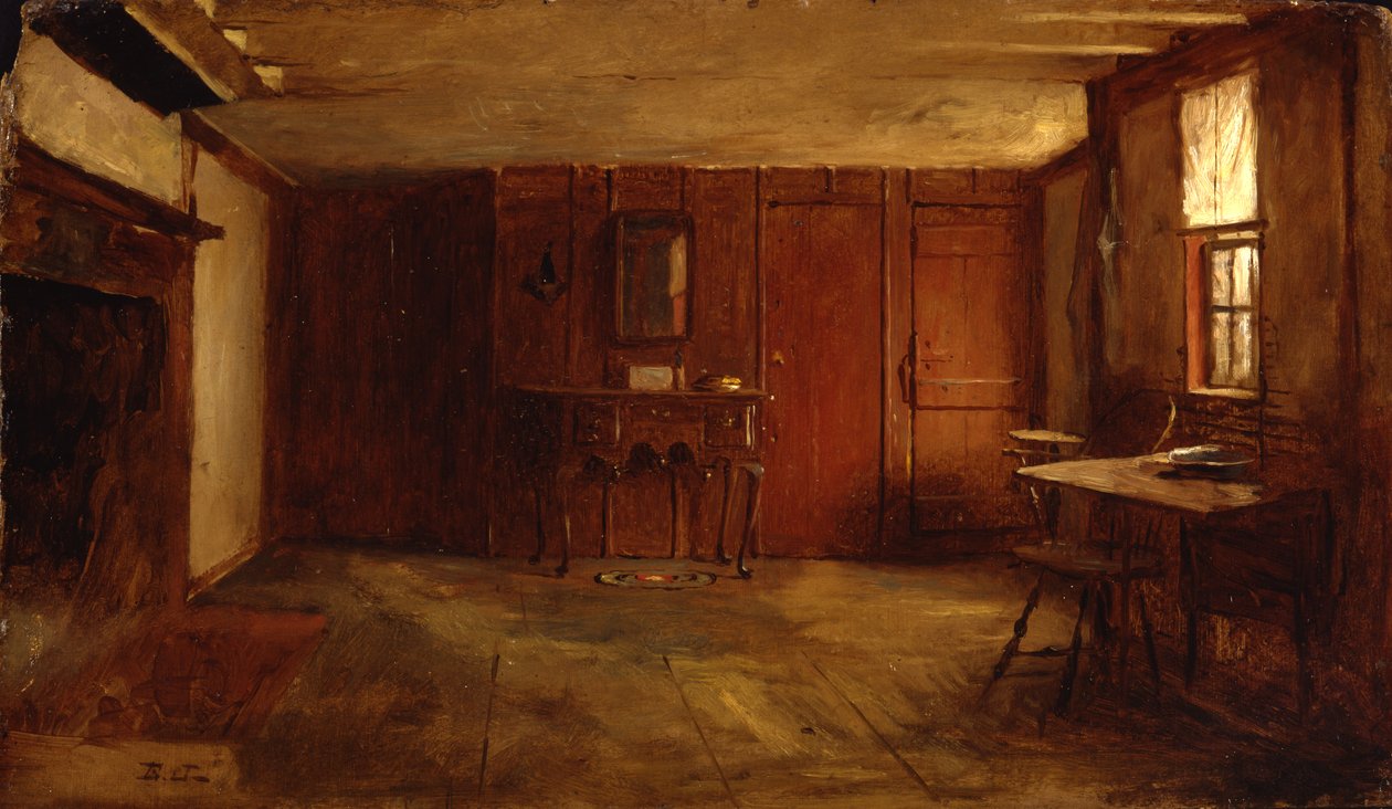 The Other Side of Susan Rays Kitchen, Nantucket, c.1875 od Eastman Johnson