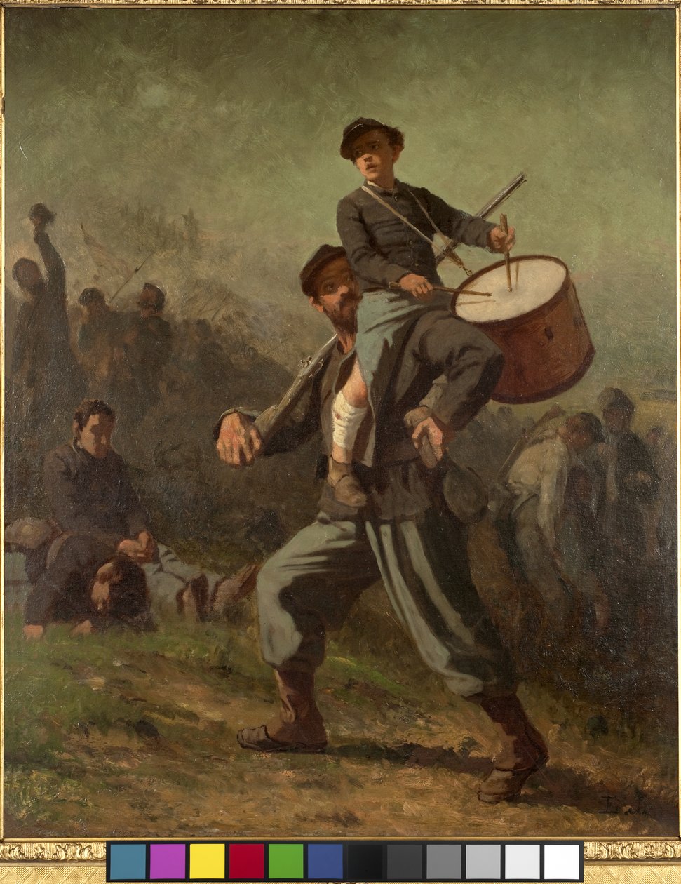 Zraněný bubeník, 1865-69 od Eastman Johnson