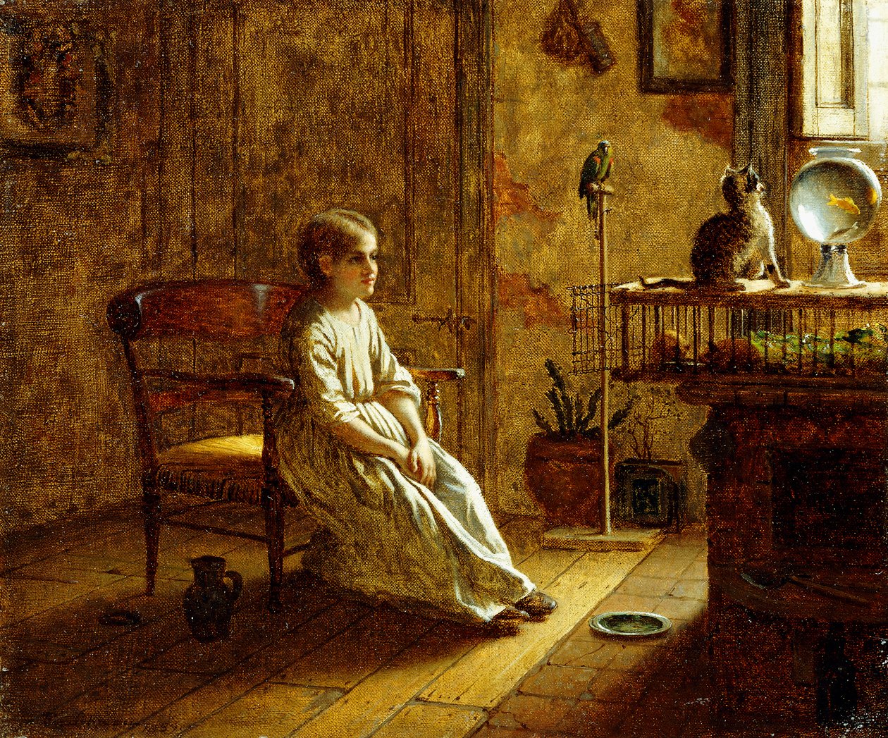 Dětský zvěřinec od Eastman Johnson