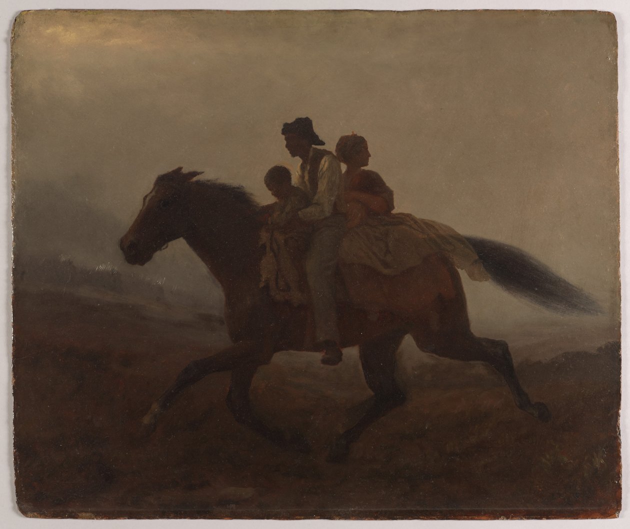 A Ride for Liberty (olej na palubě) od Eastman Johnson