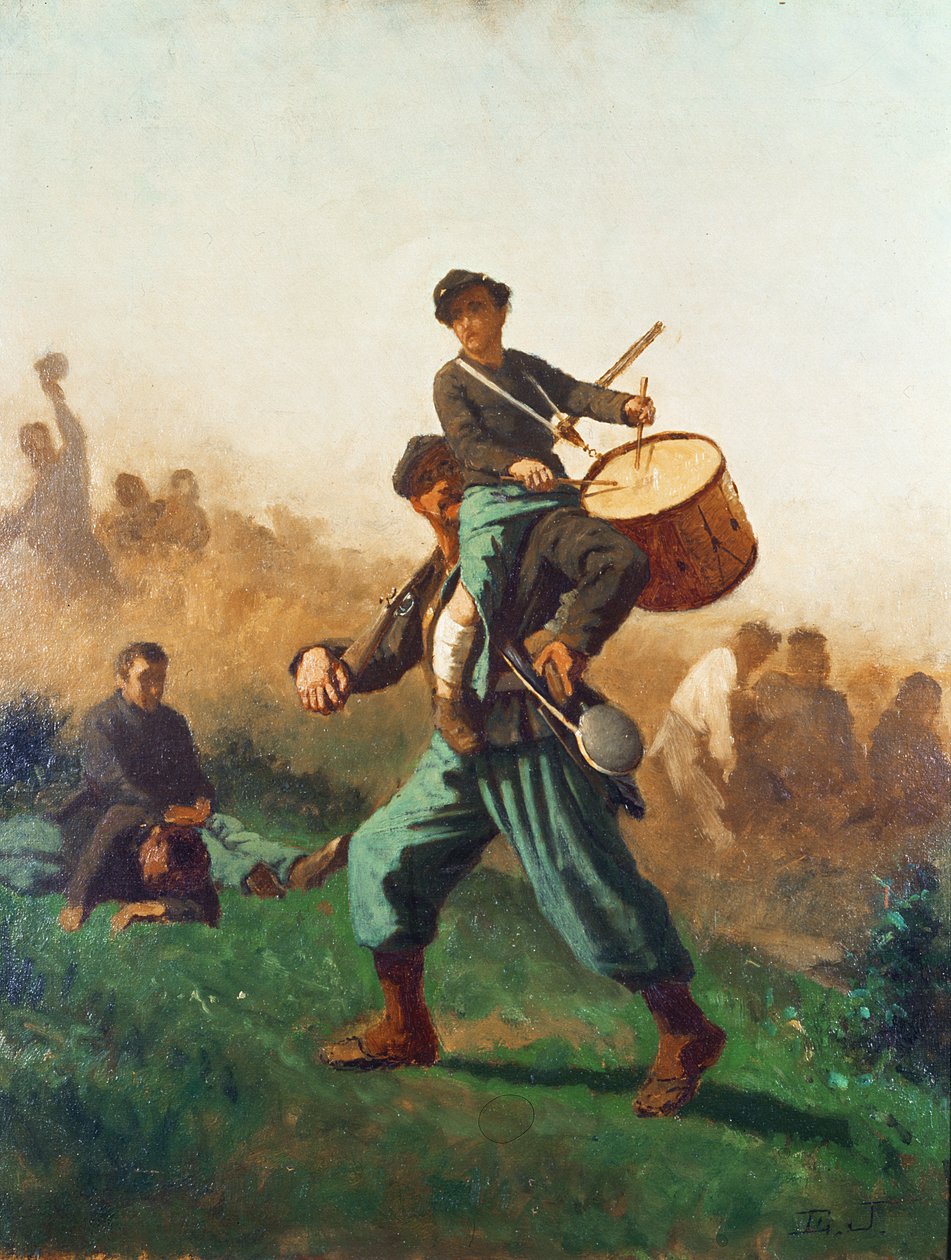 Studie pro zraněného bubeníka od Eastman Johnson