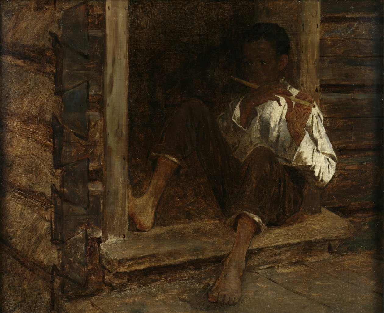 Black Boy, cca 1860-61 (olej na plátně) od Eastman Johnson