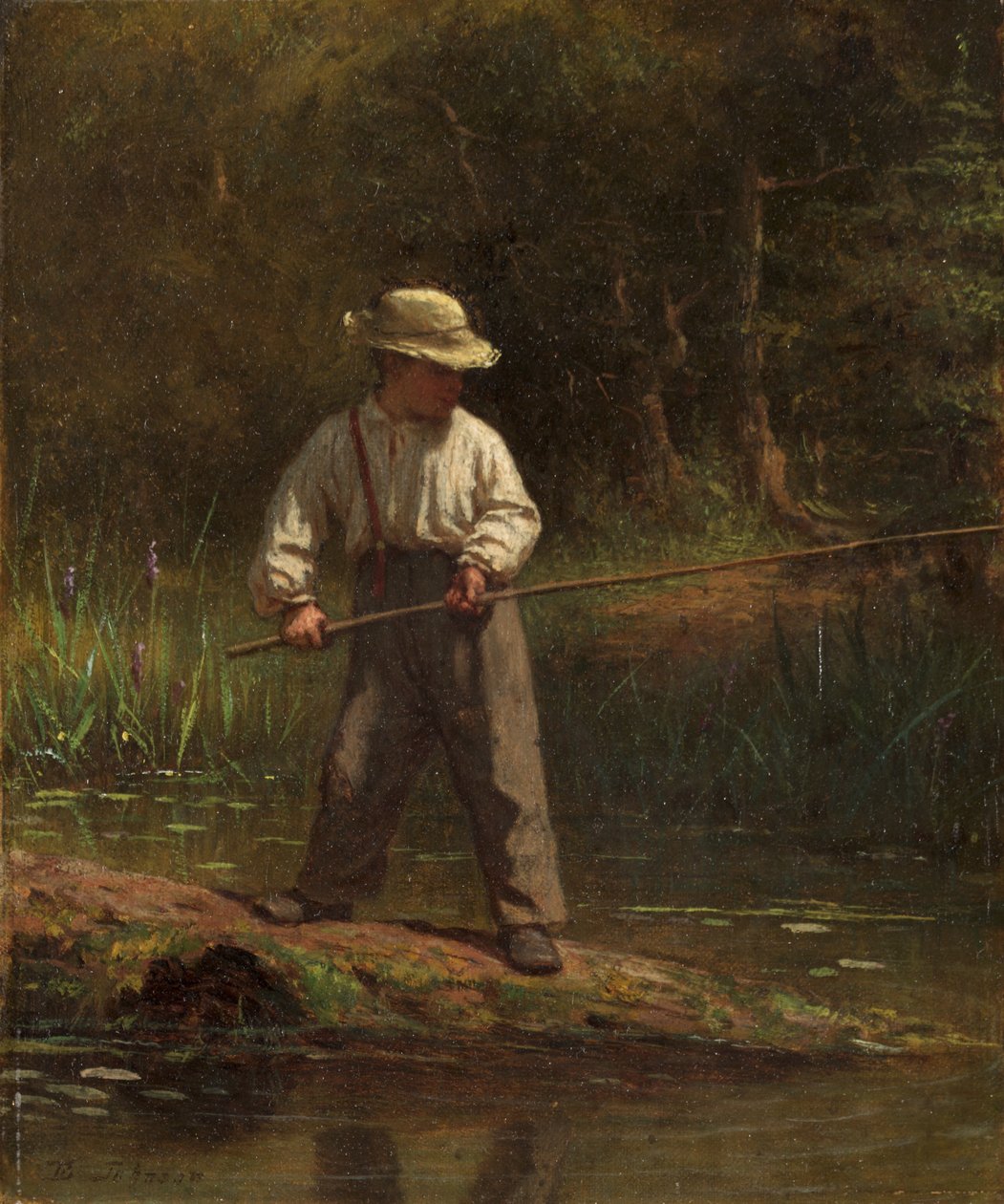 Chlapec Rybaření od Eastman Johnson