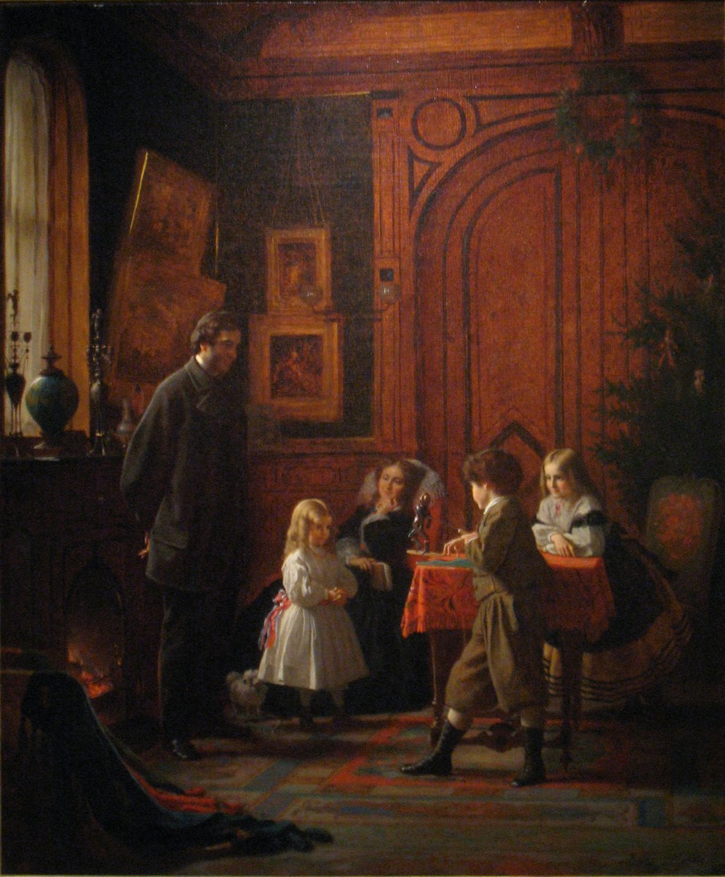 Vánoční čas, Rodina Blodgettových od Eastman Johnson