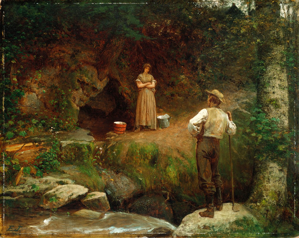 Raní milenci od Eastman Johnson