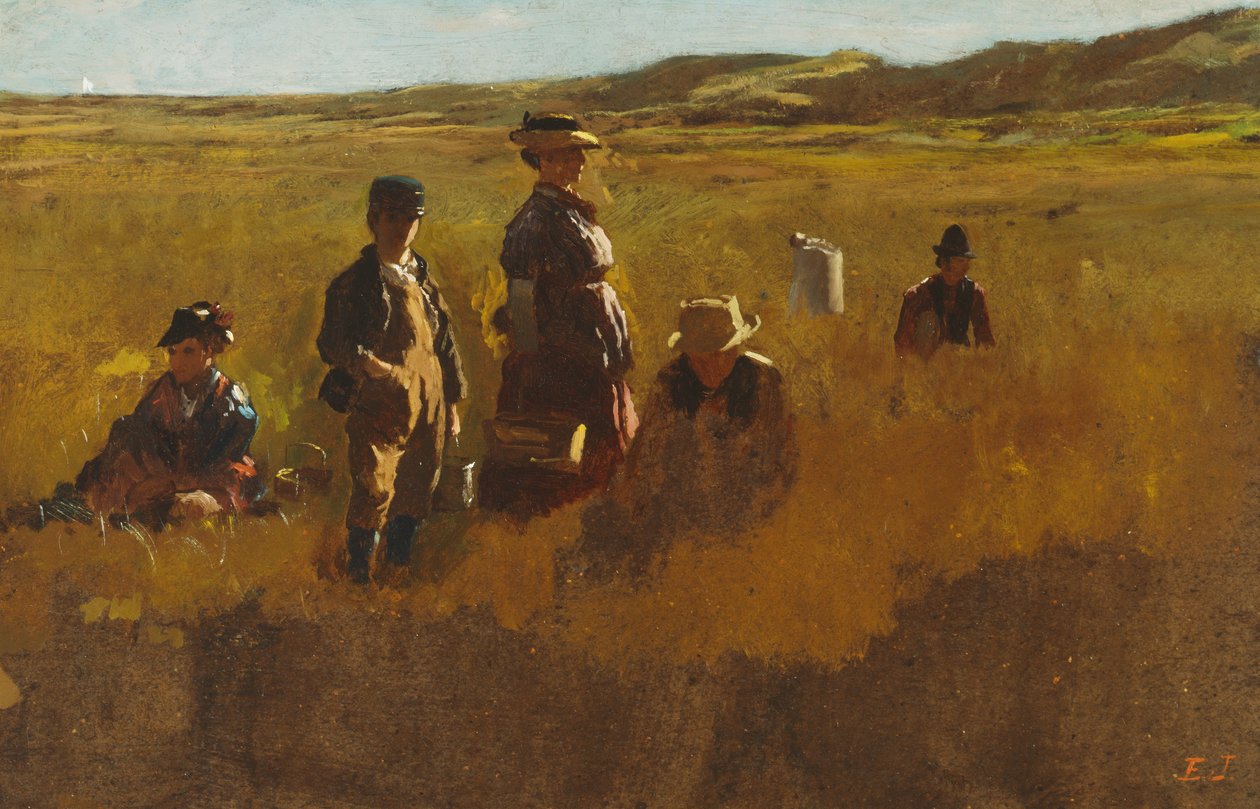 V polích, kolem 1878-80 od Eastman Johnson