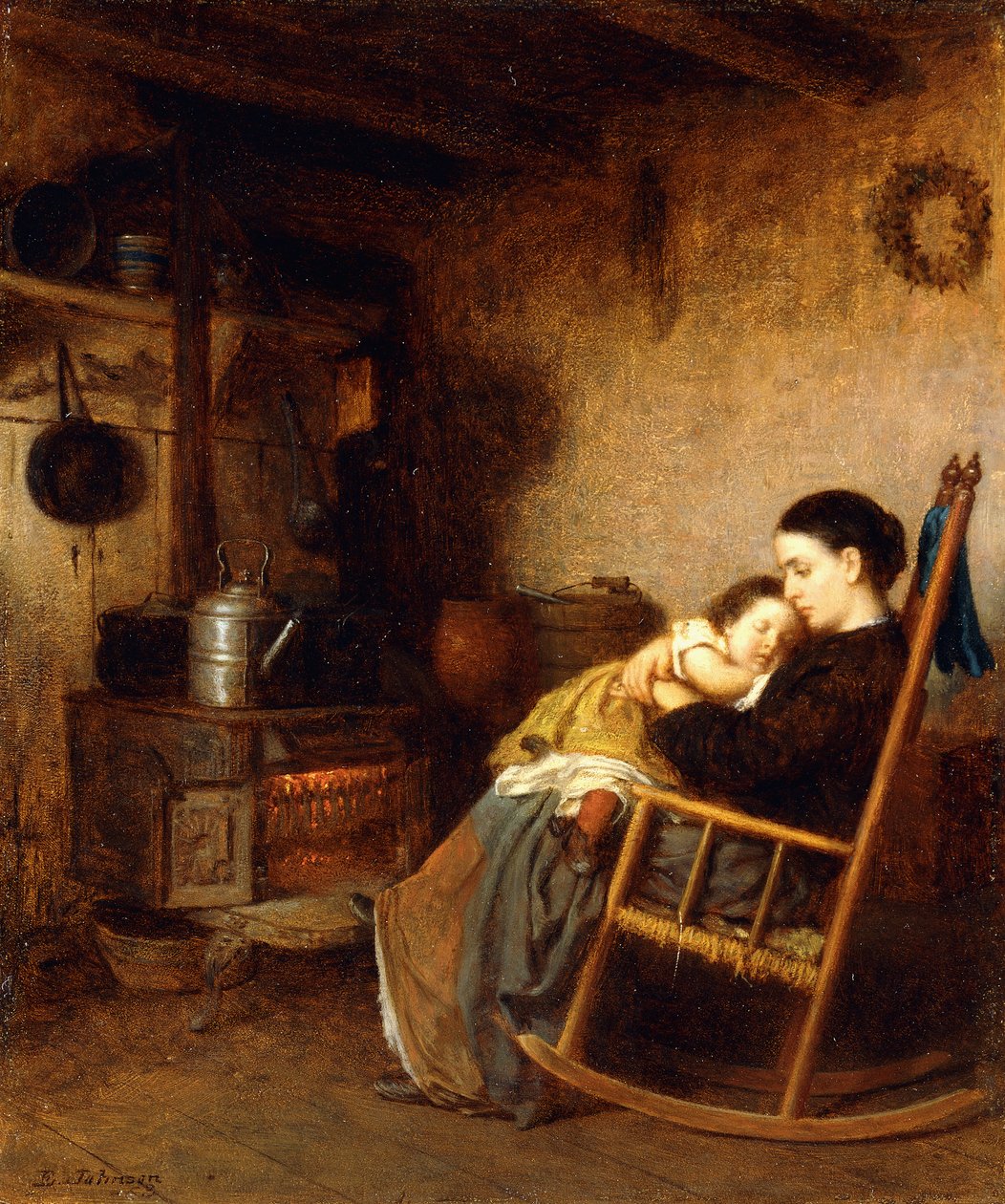 Matka a dítě od Eastman Johnson