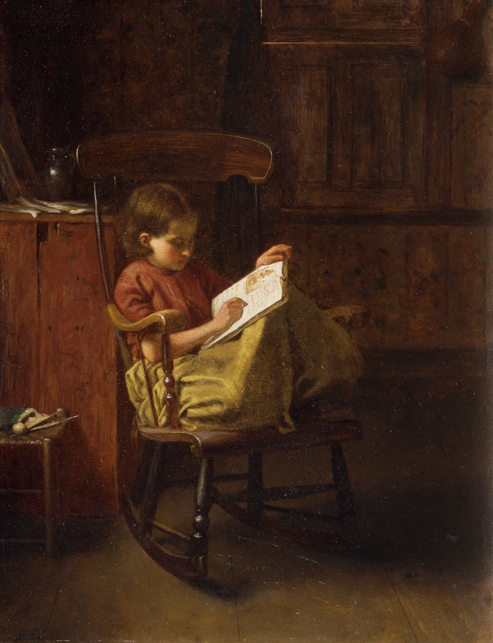 bostonský rocker, od Eastman Johnson