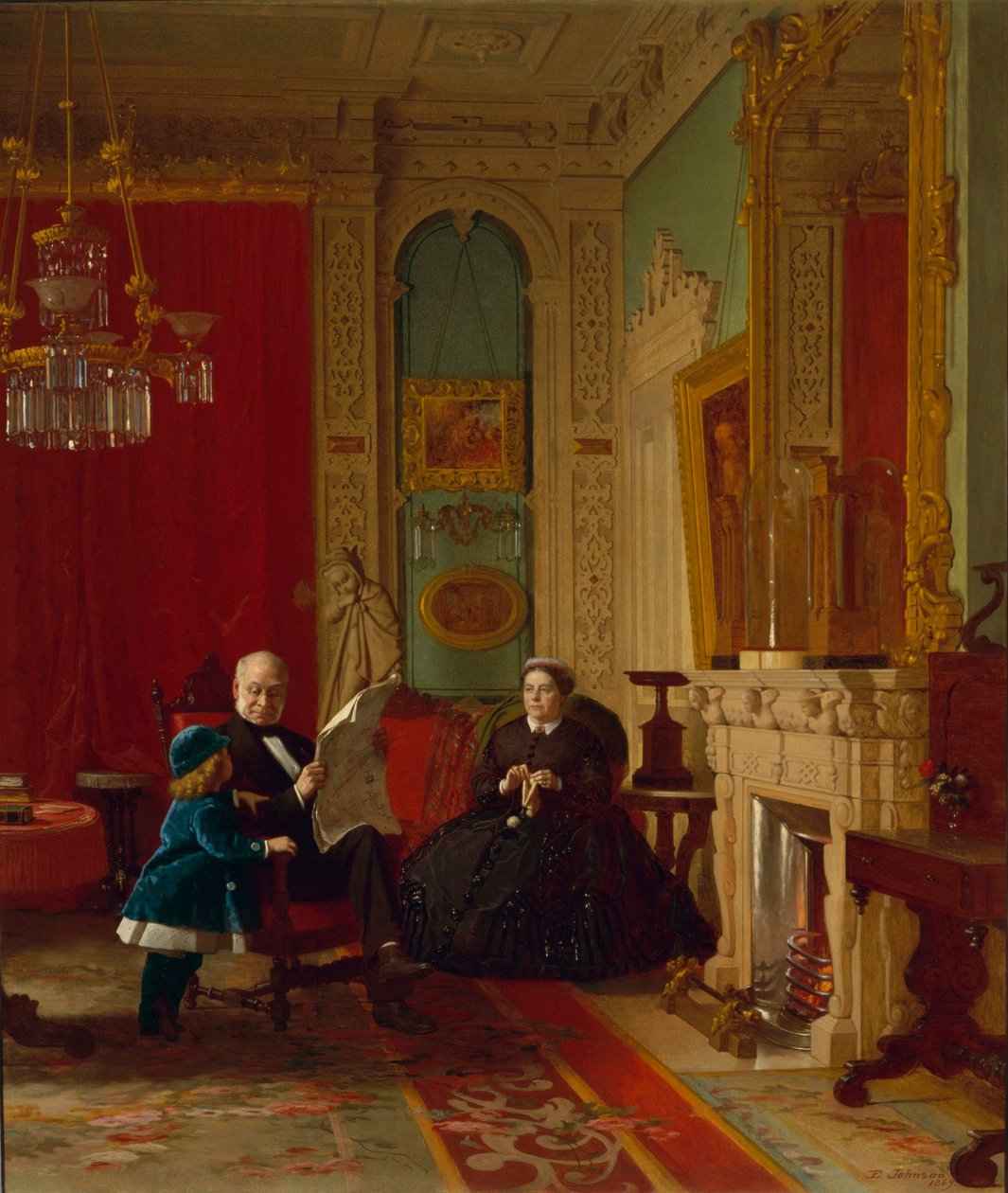 Rodina Brownových  od Eastman Johnson