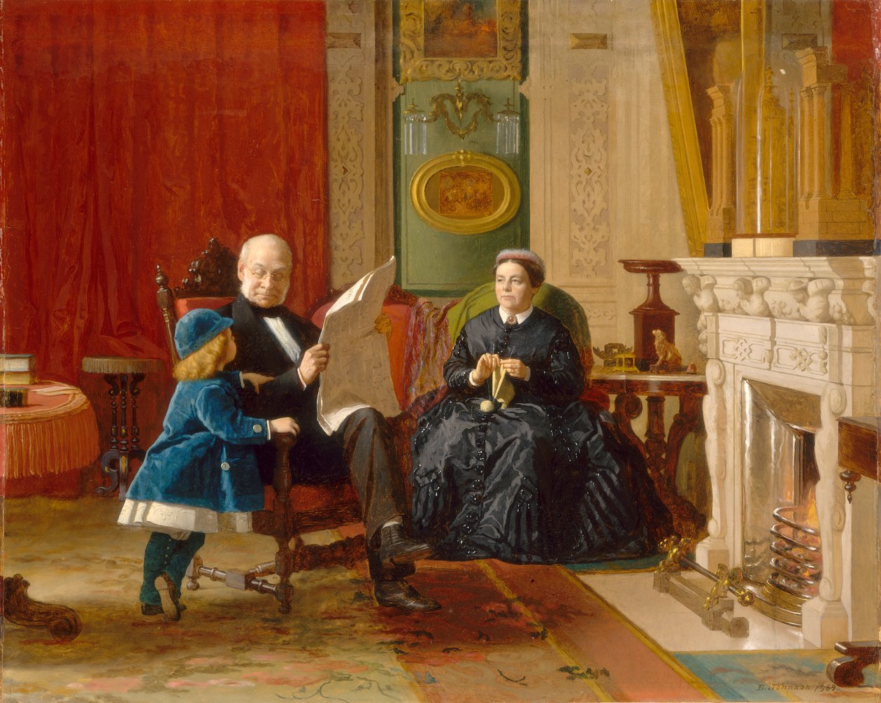 The Brown Family, 1869 (olej, papír na plátně) od Eastman Johnson