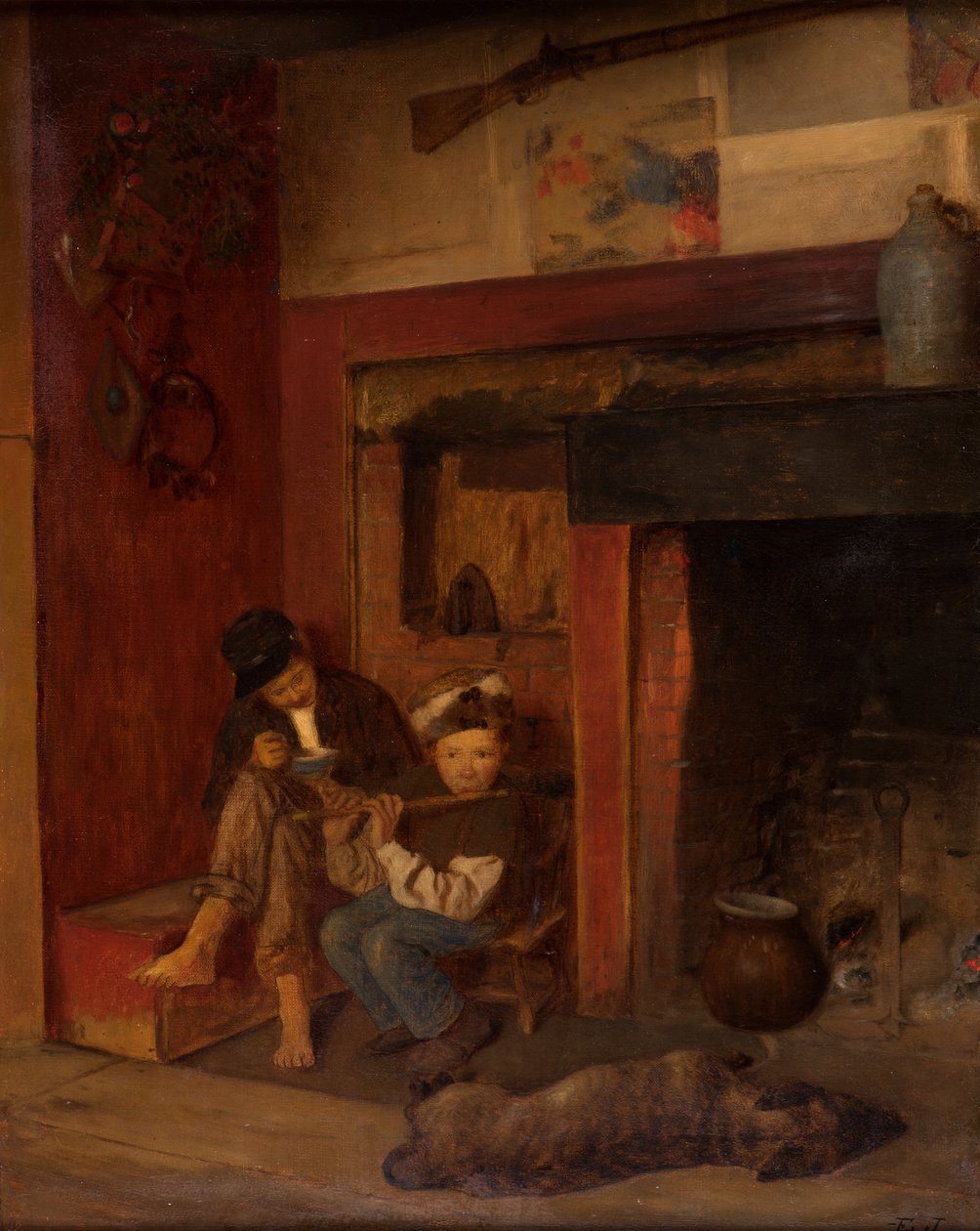 Fifer a jeho přítel, 1870-80 od Eastman Johnson