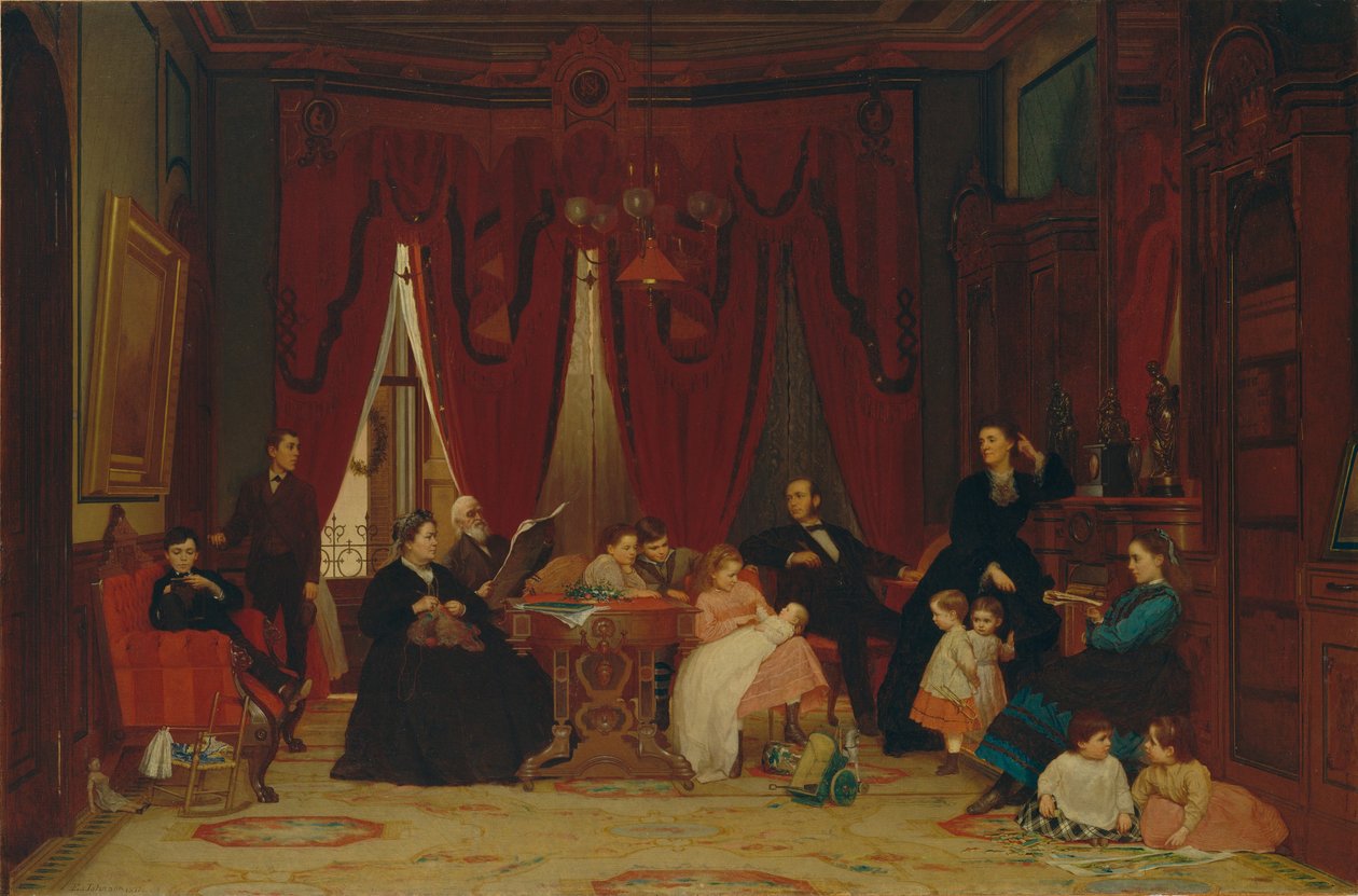 Rodina Hatch od Eastman Johnson