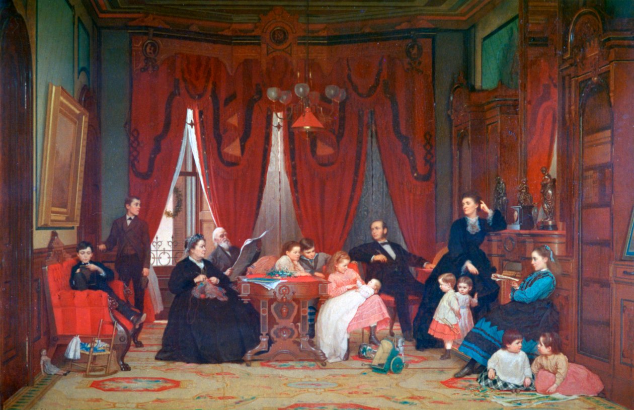 The Hatch Family, 1870-1871 od Eastman Johnson