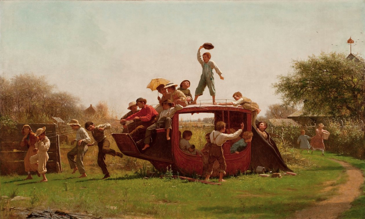Starý dostavník od Eastman Johnson