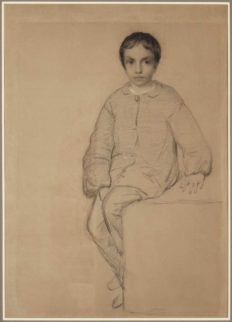 Sedící chlapec od Eastman Johnson