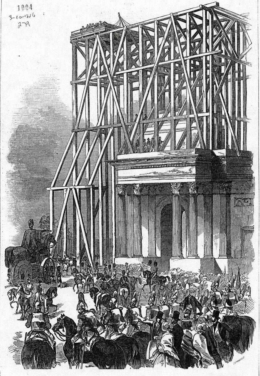 Arrival of Wellington Statue at the Arch, publikované v 