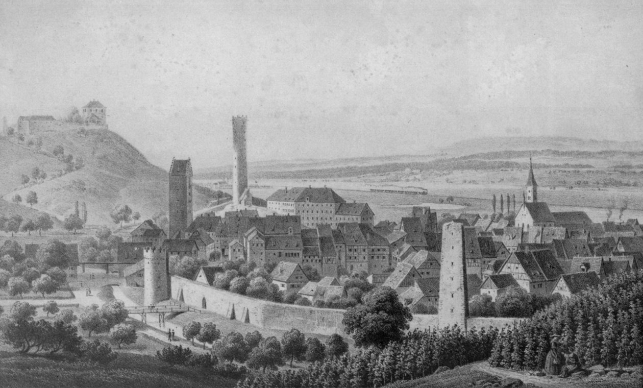 Ravensburg od severovýchodu od Eberhard Emminger