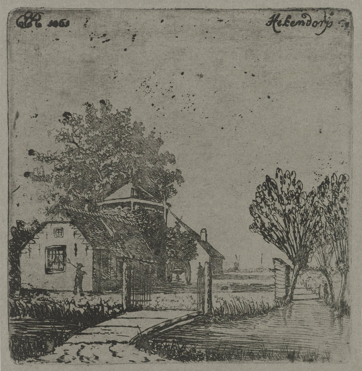 Pohled na Hekendorp Hekendorp (název na objektu) od Eberhard Cornelis Rahms