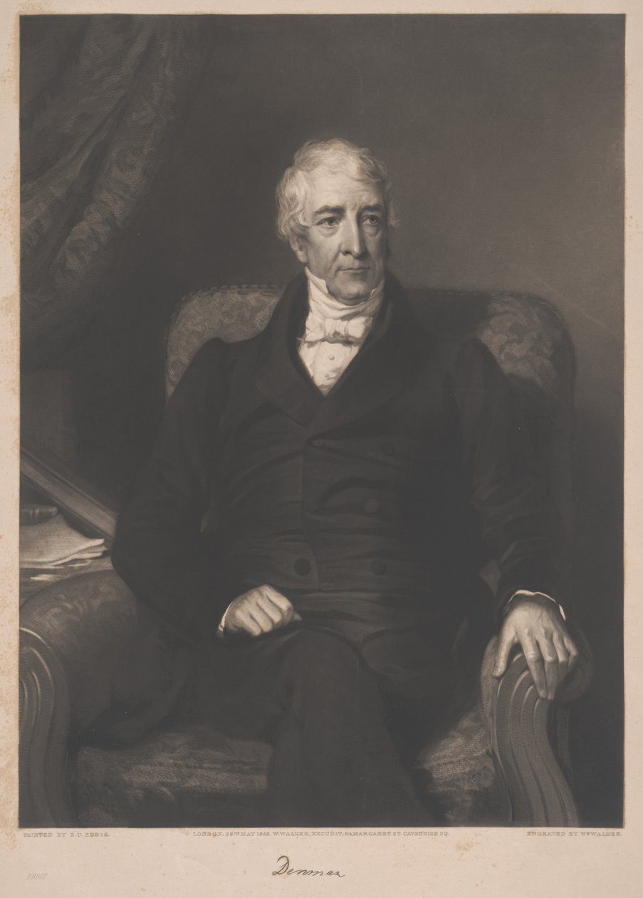 Thomas Denman, rytý William Walker, 1849 od Eden Upton Eddis