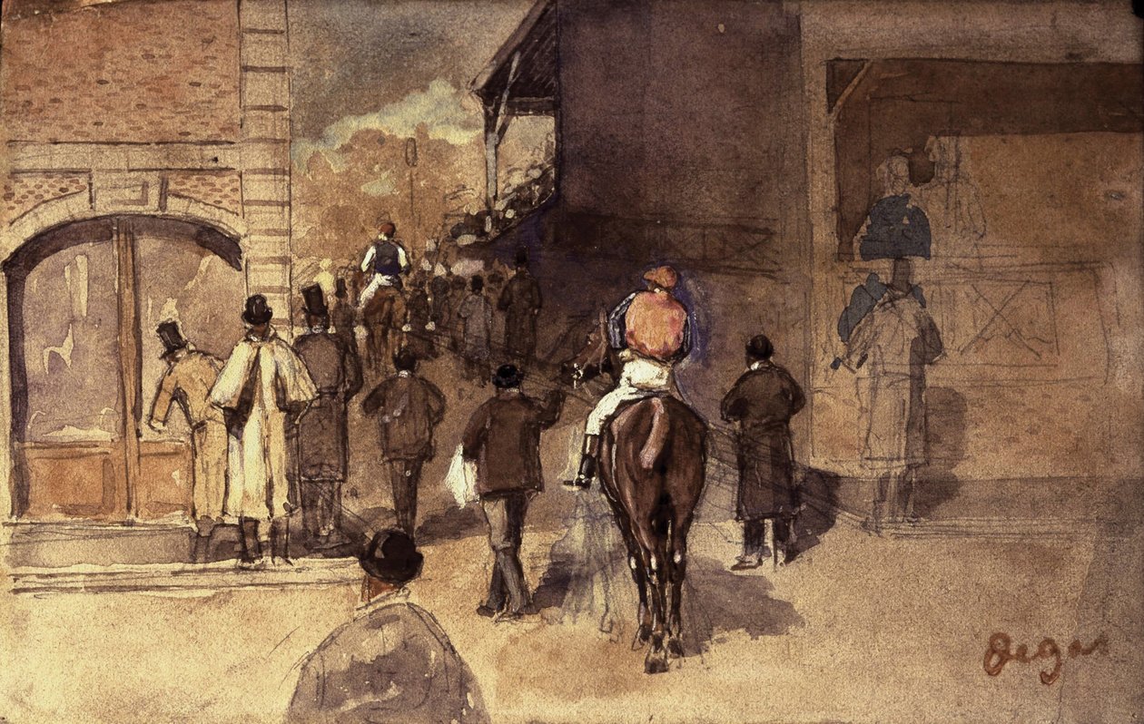 Vážící výkon od Edgar Degas