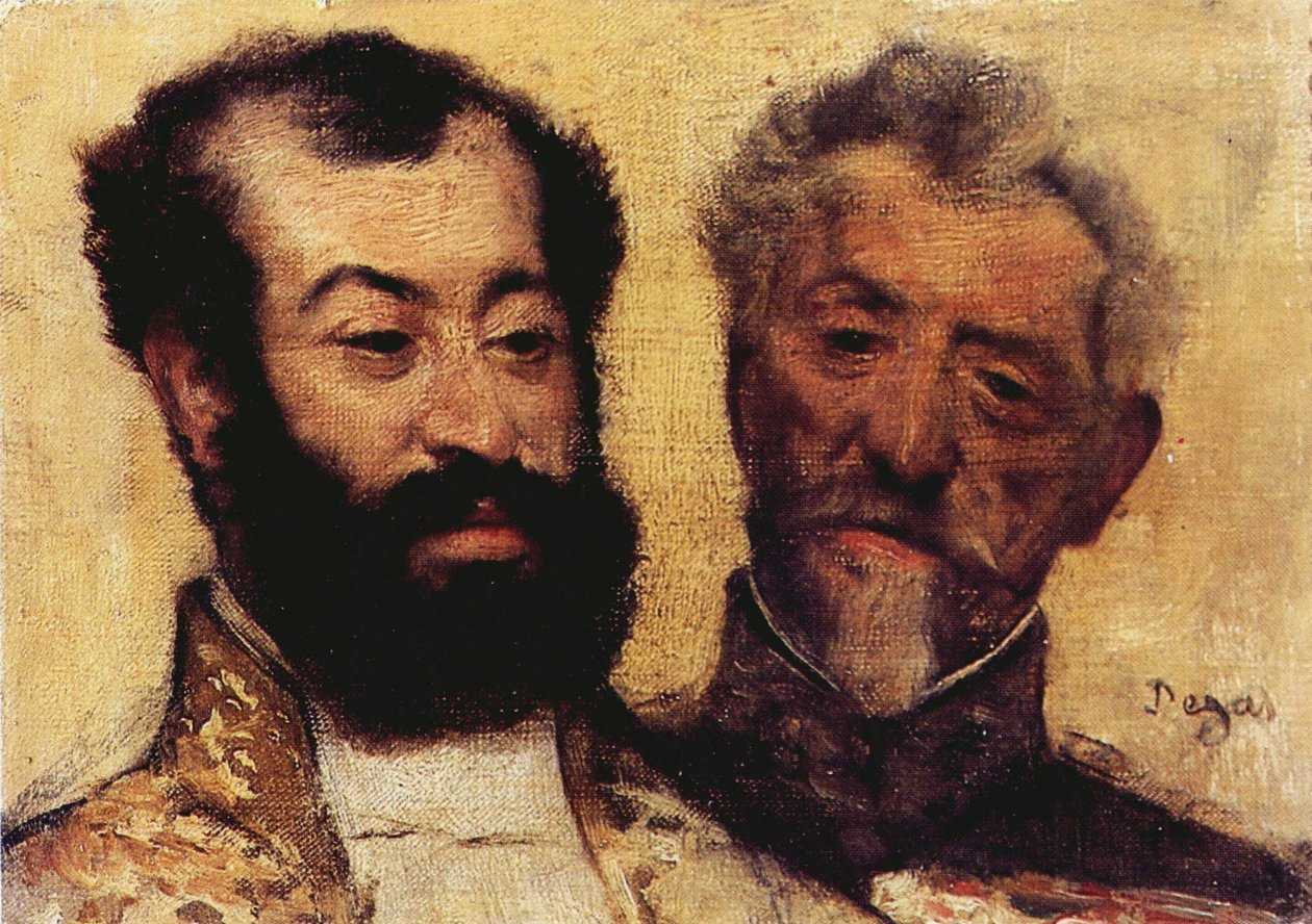 Generál Mellinet a vrchní rabín Astrucn od Edgar Degas
