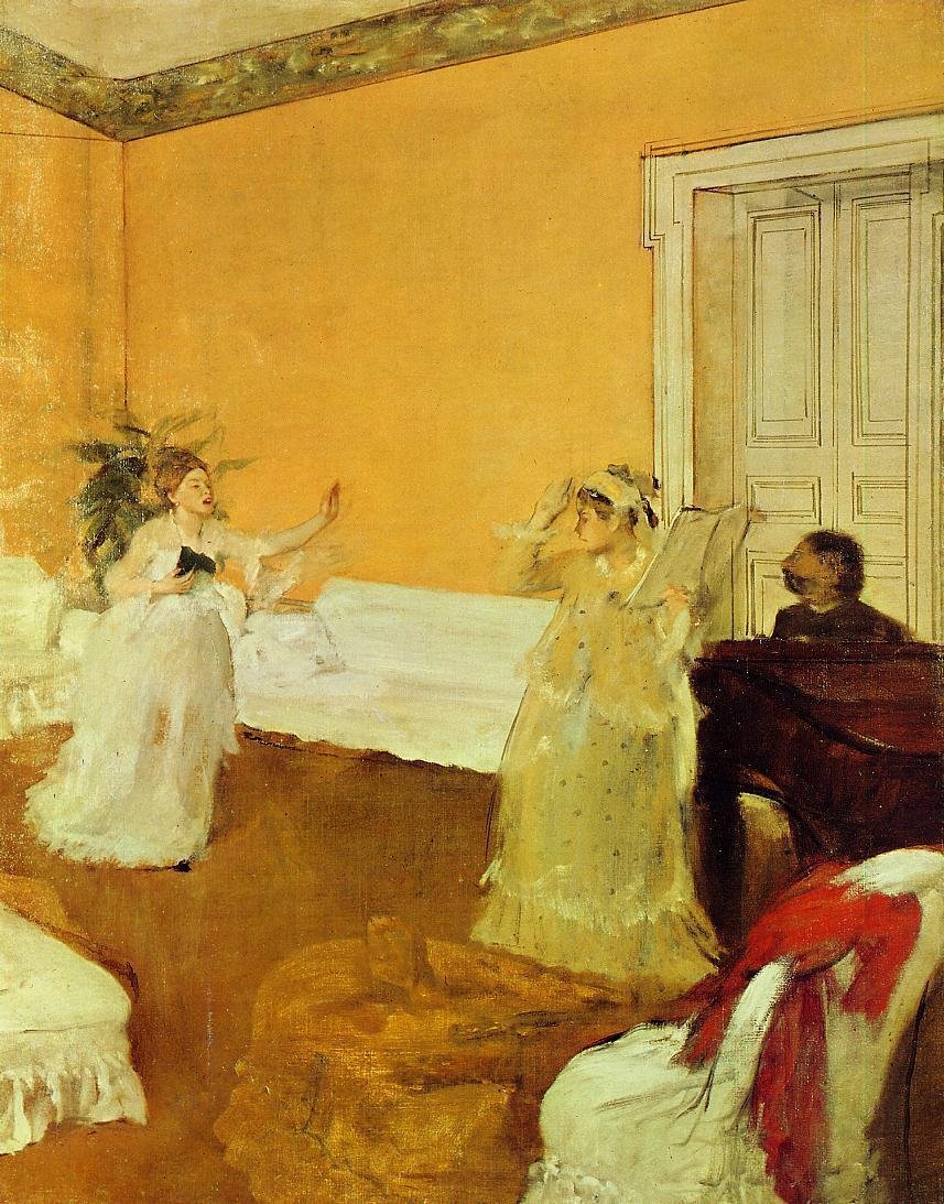 Zkouška písně od Edgar Degas
