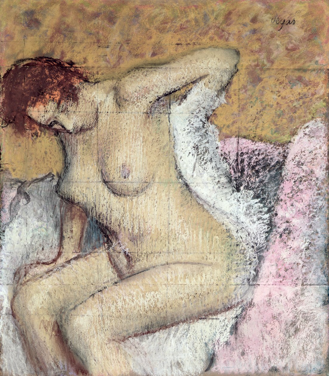 Po koupeli (pastel a kvaš na papíře) od Edgar Degas