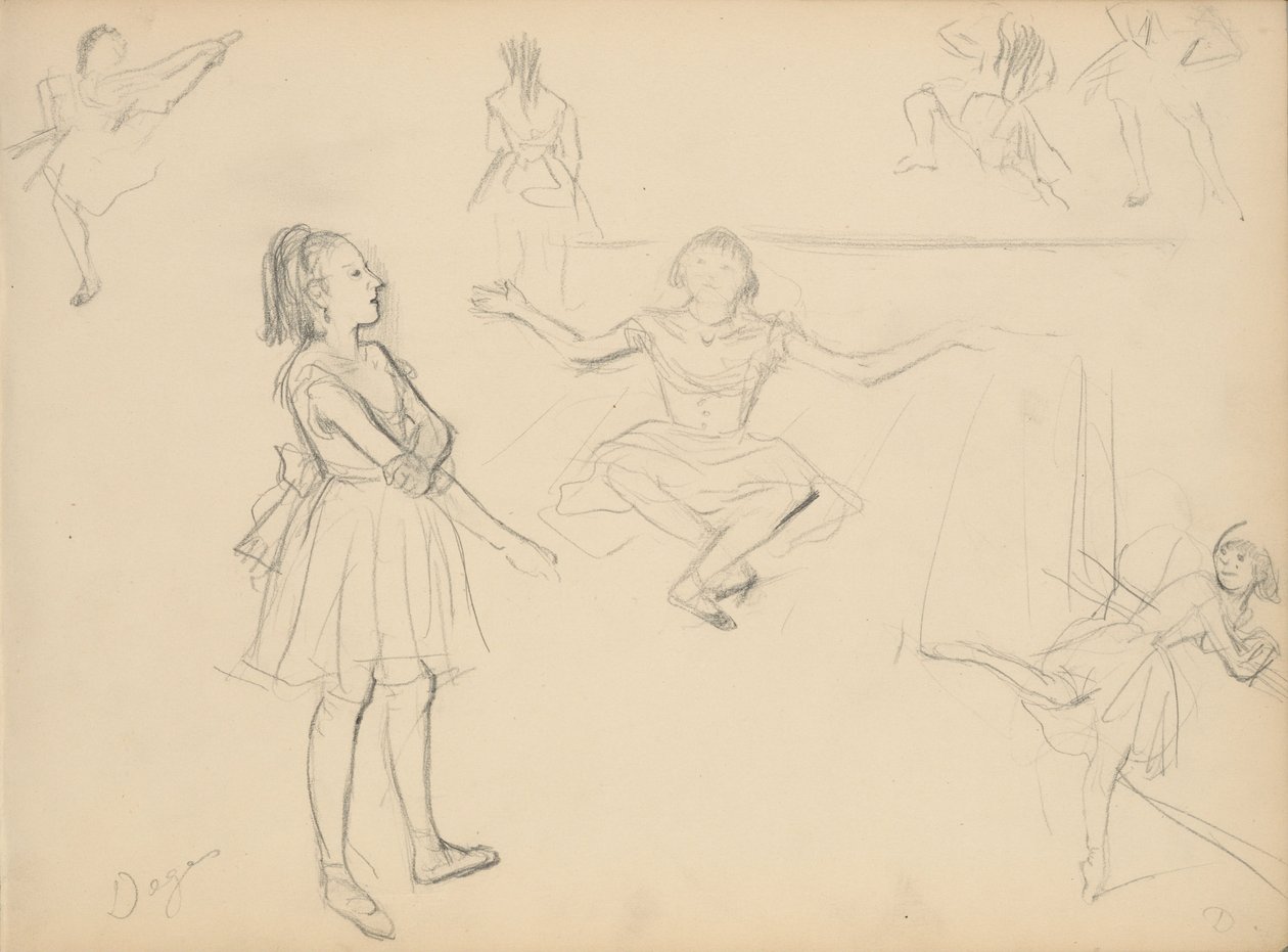 Zkoušení baletních tanečníků od Edgar Degas