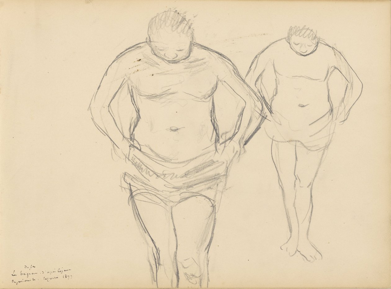 Kopie Cézannes Bathers od Edgar Degas
