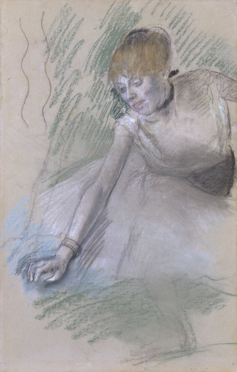 Tanečnice, 1880-85 (pastel na papíře, položený na palubě) od Edgar Degas
