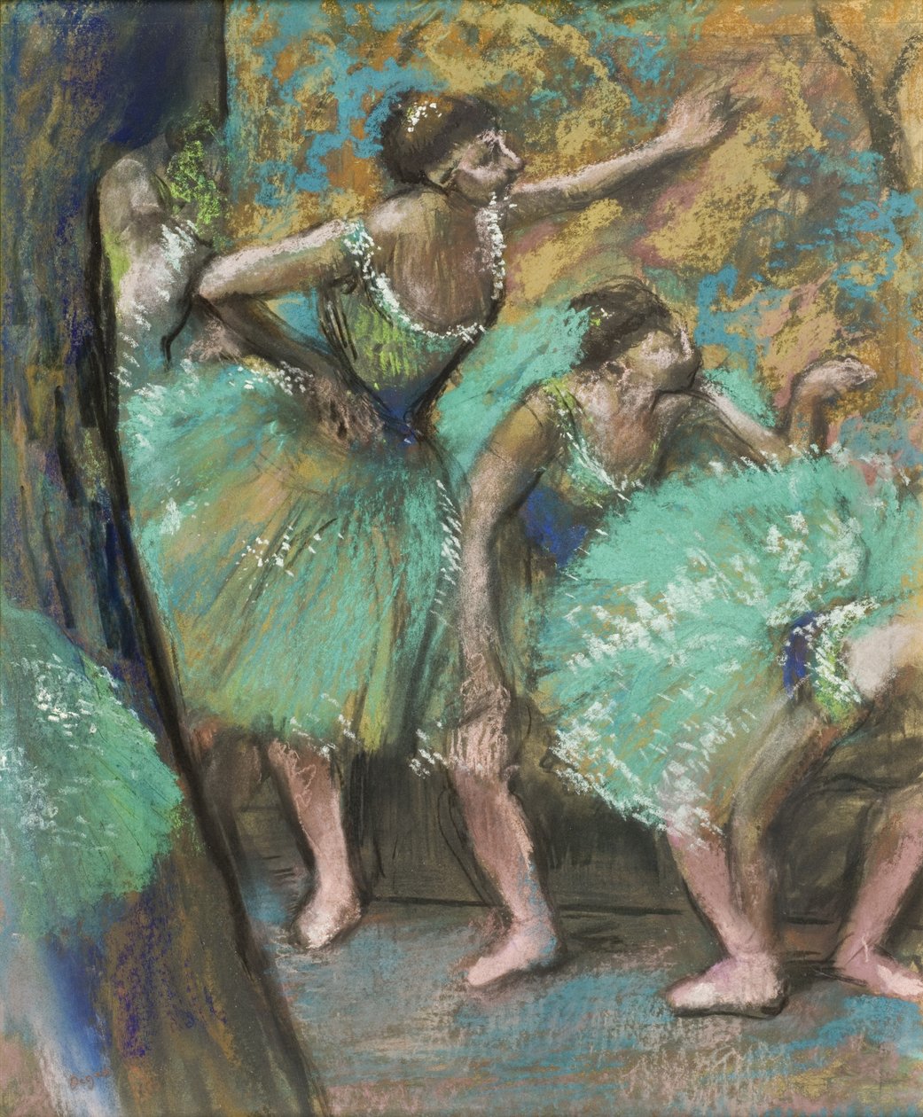 Tanečnice, 1898 (pastel na papíře na lepence) od Edgar Degas