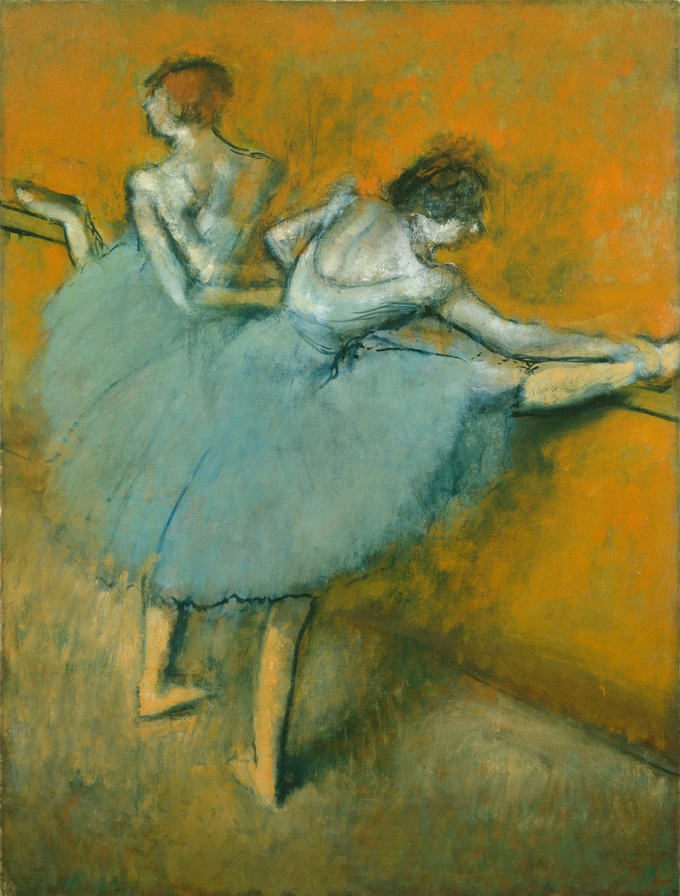 Tanečníci v Barre od Edgar Degas