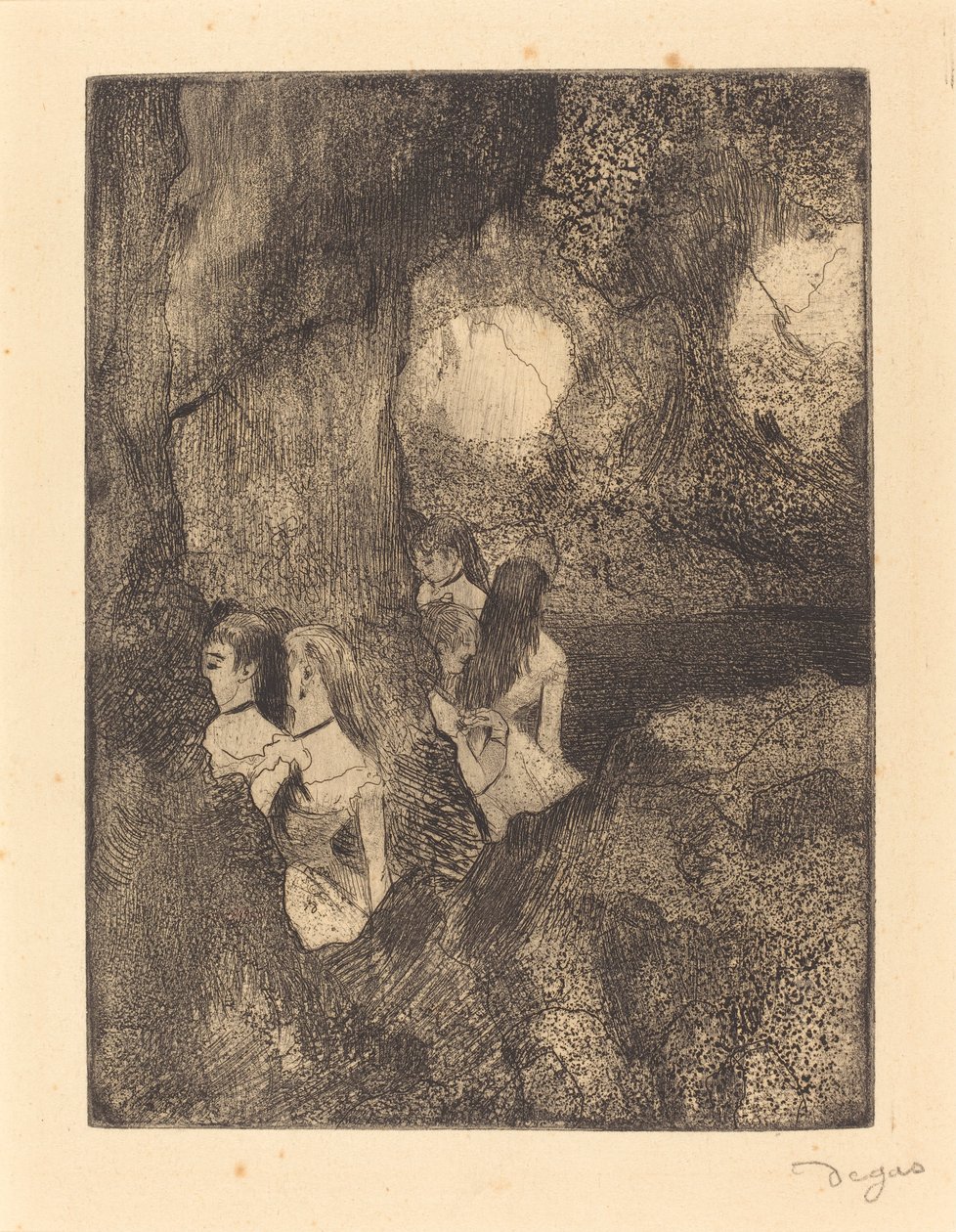 Tanečníci v křídlech od Edgar Degas