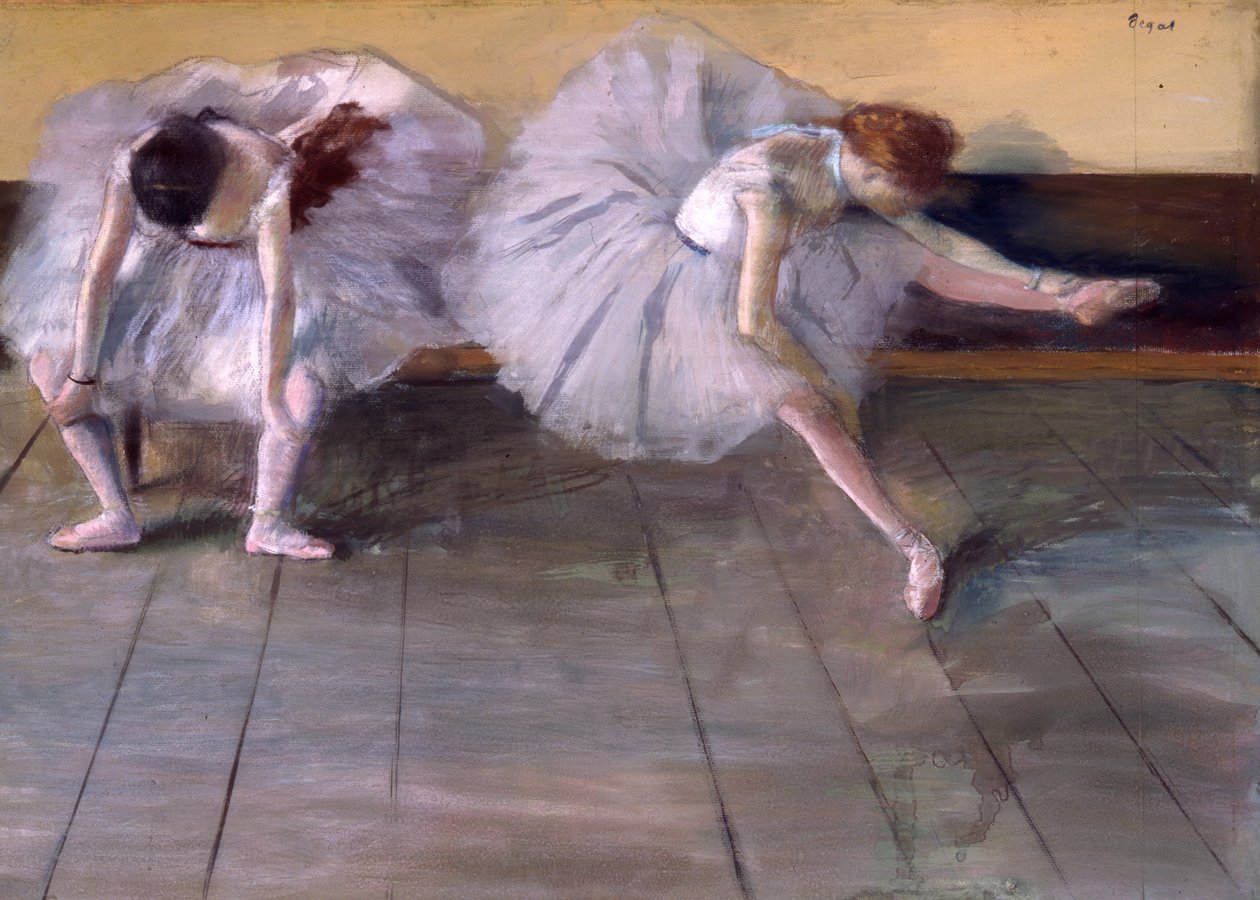 Dva tanečníci, kolem roku 1879 (pastel a kvaš na papíře) od Edgar Degas