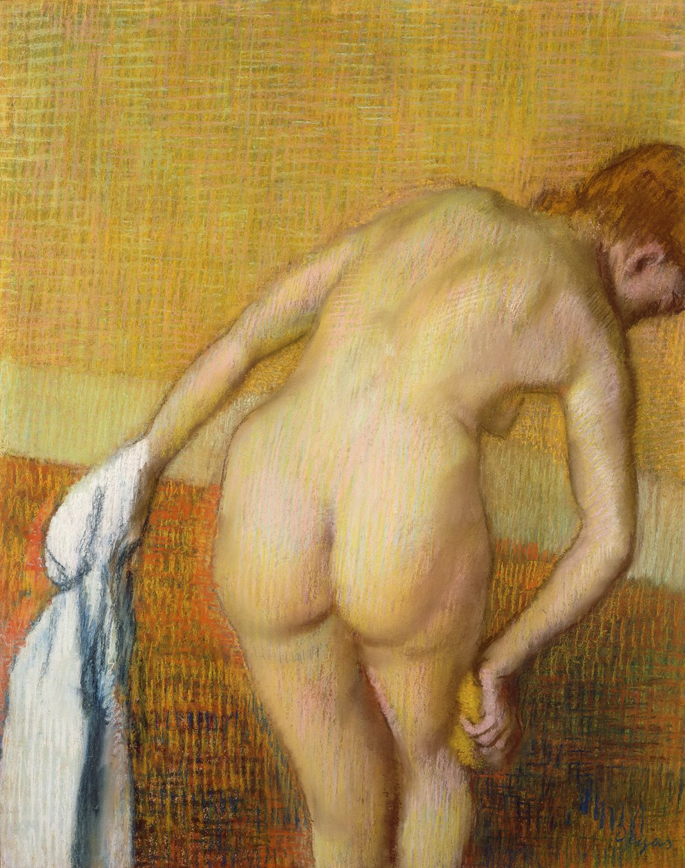 Žena ve vaně, 1886 (pastel na papíře) od Edgar Degas