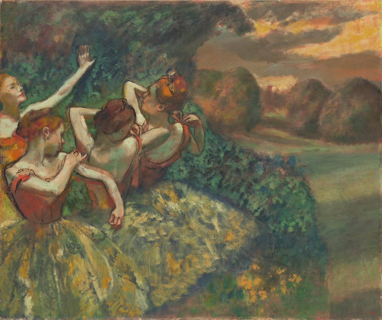 Čtyři tanečníci, kolem roku 1899 od Edgar Degas