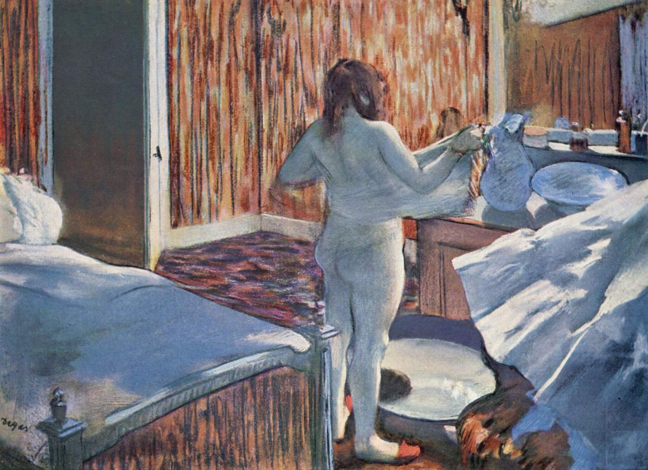 Žena na toaletě od Edgar Degas