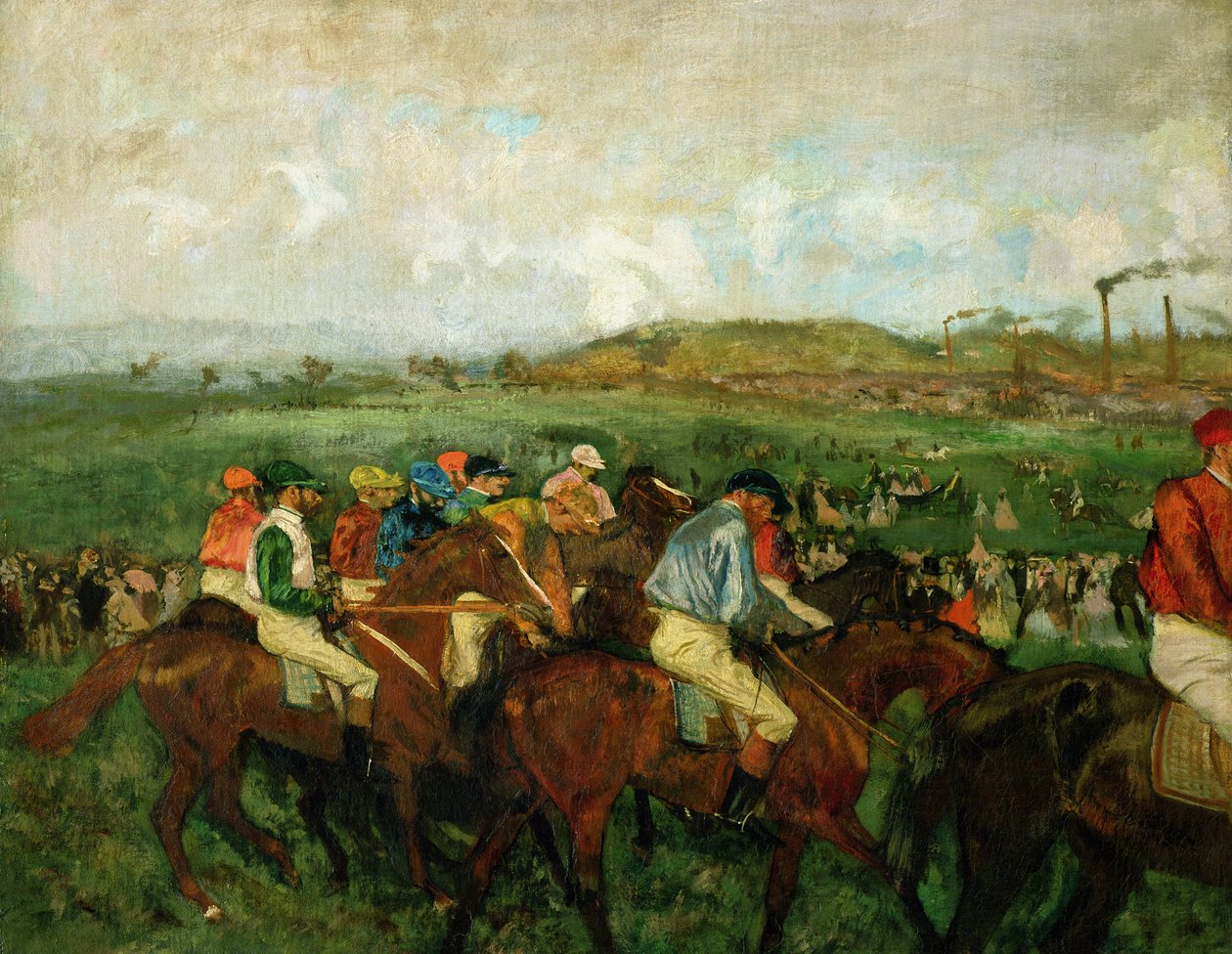 Závod gentlemanů. Před odjezdem, 1862 od Edgar Degas