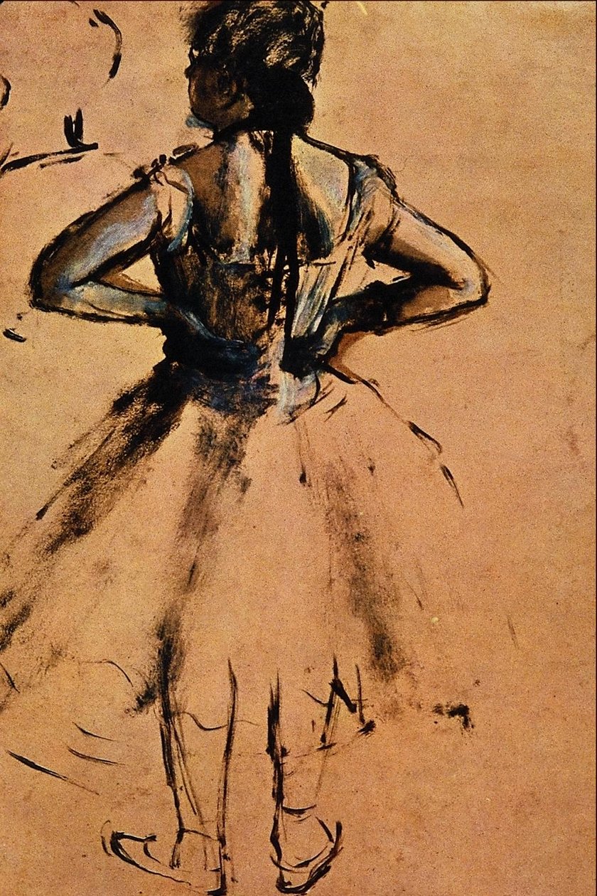 Ruce na bocích od Edgar Degas